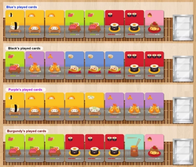 Sushi Go! on Board Game Arena